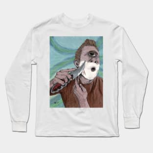 Greek Cyclops Knife Shaving Long Sleeve T-Shirt